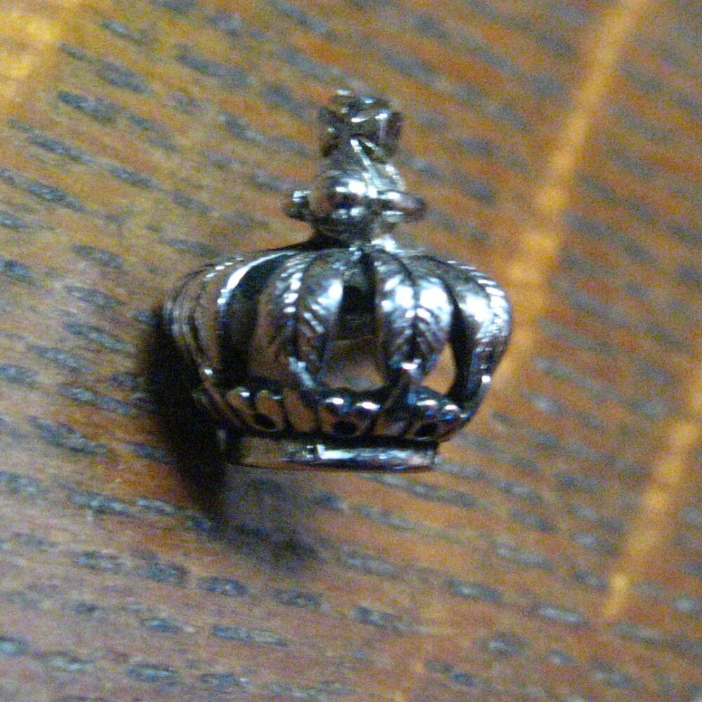 Royal Crown With Cross Vintage Tie Tack Lapel Pin
